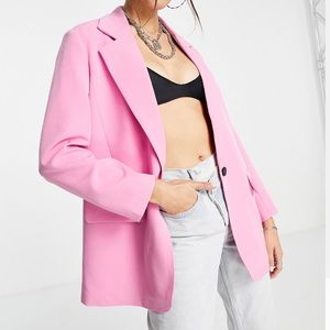 BRAND NEW! Only oversized blazer in bright pink